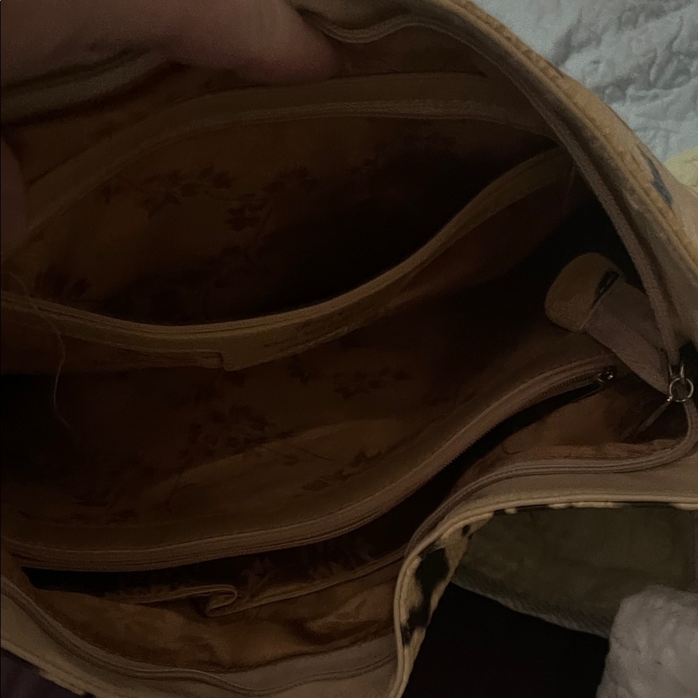 Leather Snakeskin Pattern Shoulder Bag - Picture 4 of 7